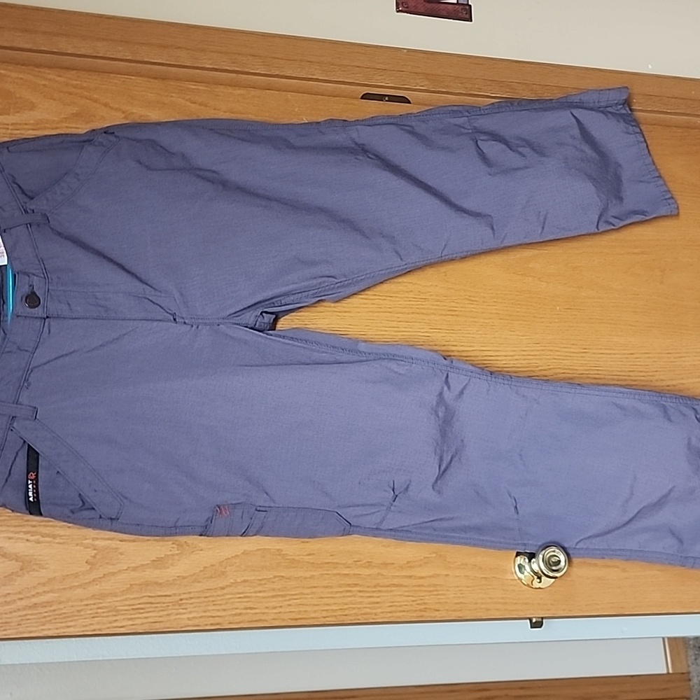 Ariat FR M4 Men's Carpenter Pants in Gray mens 38x30 number 820 - Picture 7 of 9